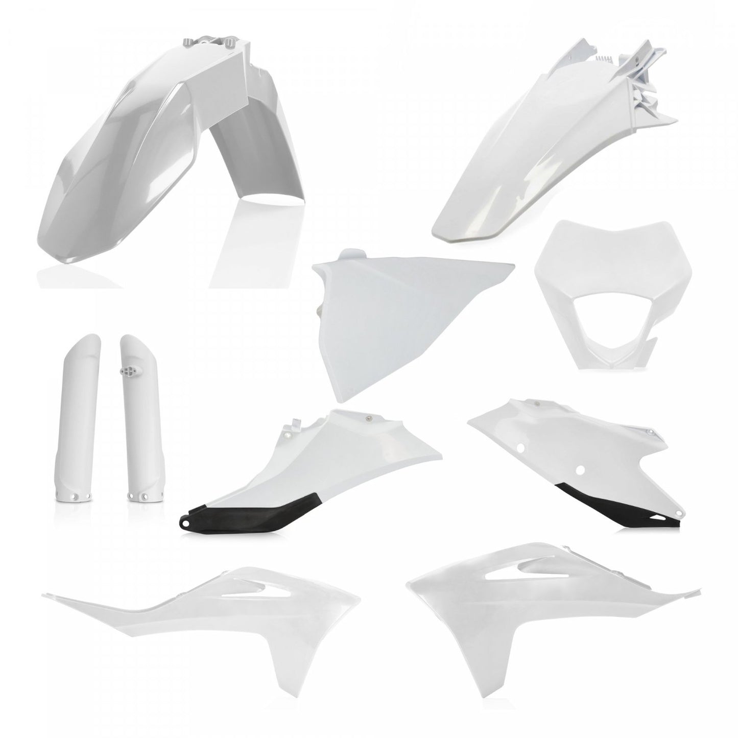 ACERBIS PLASTIC KIT GAS GAS EC ECF 21-23 WHITE