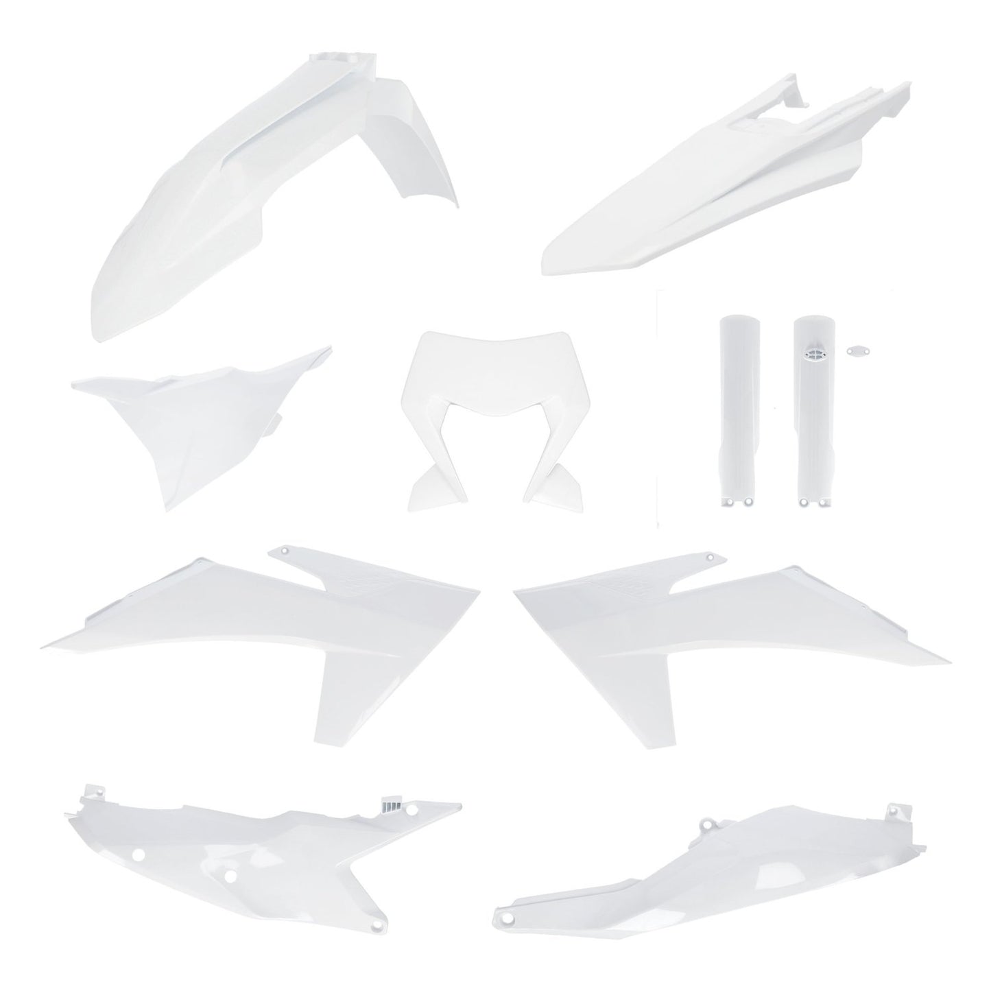 ACERBIS PLASTIC KIT KTM EXC EXCF 24-25 WHITE