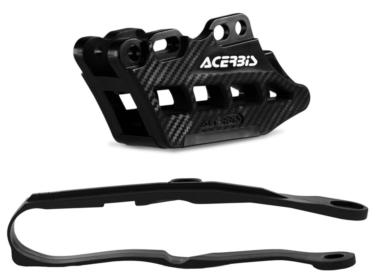 ACERBIS CHAIN GUIDE & SLIDER KIT KAWASAKI KXF 250 21-26 450 19-26 BLACK