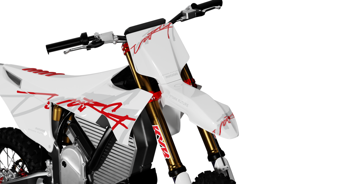 Stark Varg SIGNATURE WHITE/RED Graphics Kit