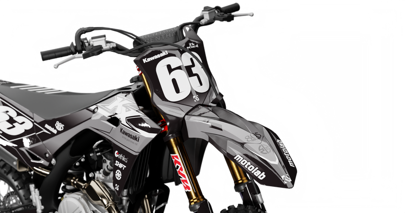 Kawasaki FADE BLACK Graphics Kit