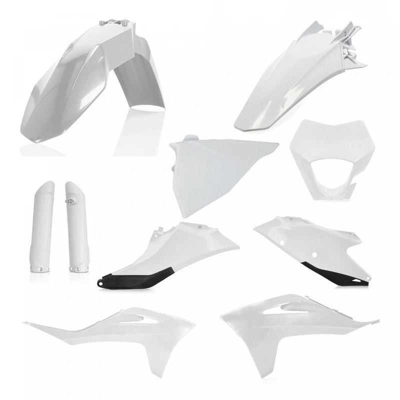 ACERBIS PLASTIC KIT GAS GAS EC ECF 21-23 WHITE