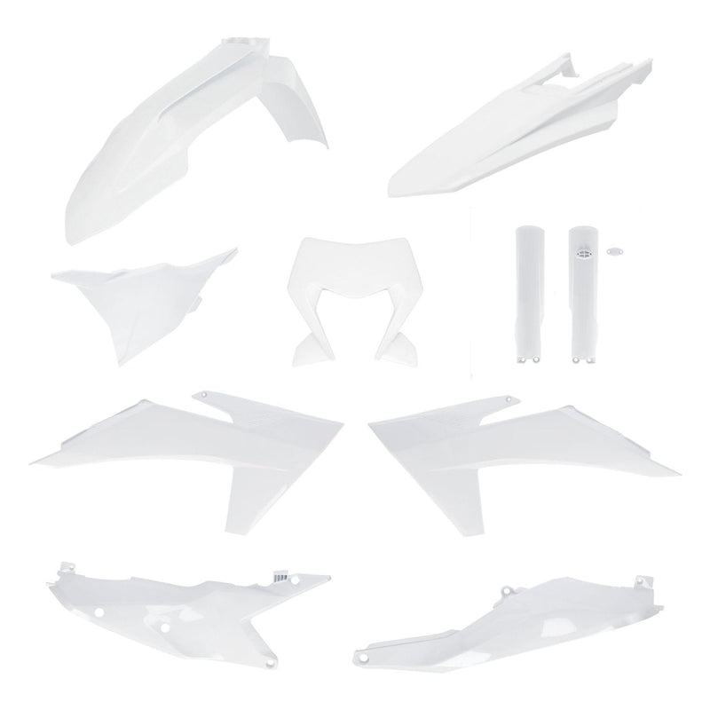ACERBIS PLASTIC KIT KTM EXC EXCF 24-25 WHITE