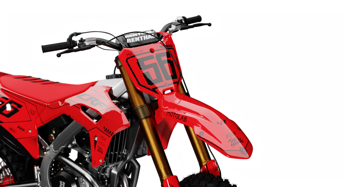 Honda SHADOW RED Graphics Kit
