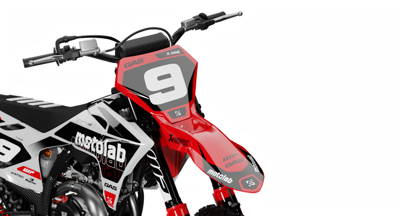 GasGas LAYER WHITE/RED Graphics Kit