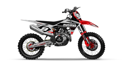 GasGas LAYER WHITE/RED Graphics Kit
