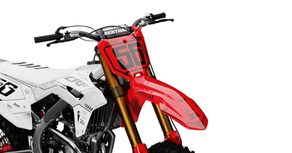 Honda SHADOW WHITE/RED Graphics Kit