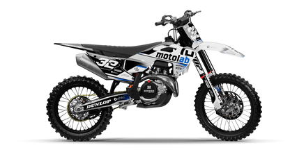 Husqvarna CIRCUIT BLUE Graphics Kit, side profile view