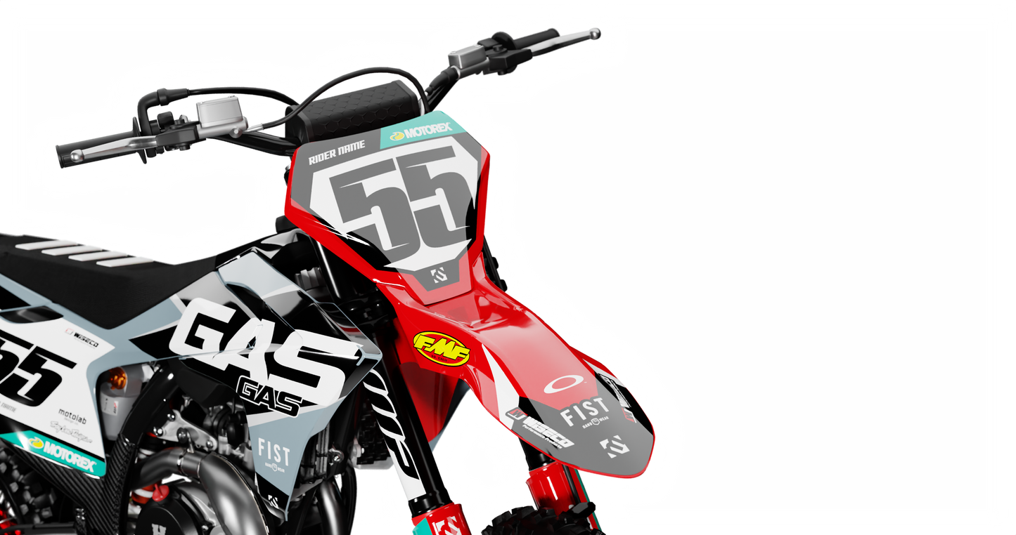 GasGas PRIME GREY/RED Graphics Kit