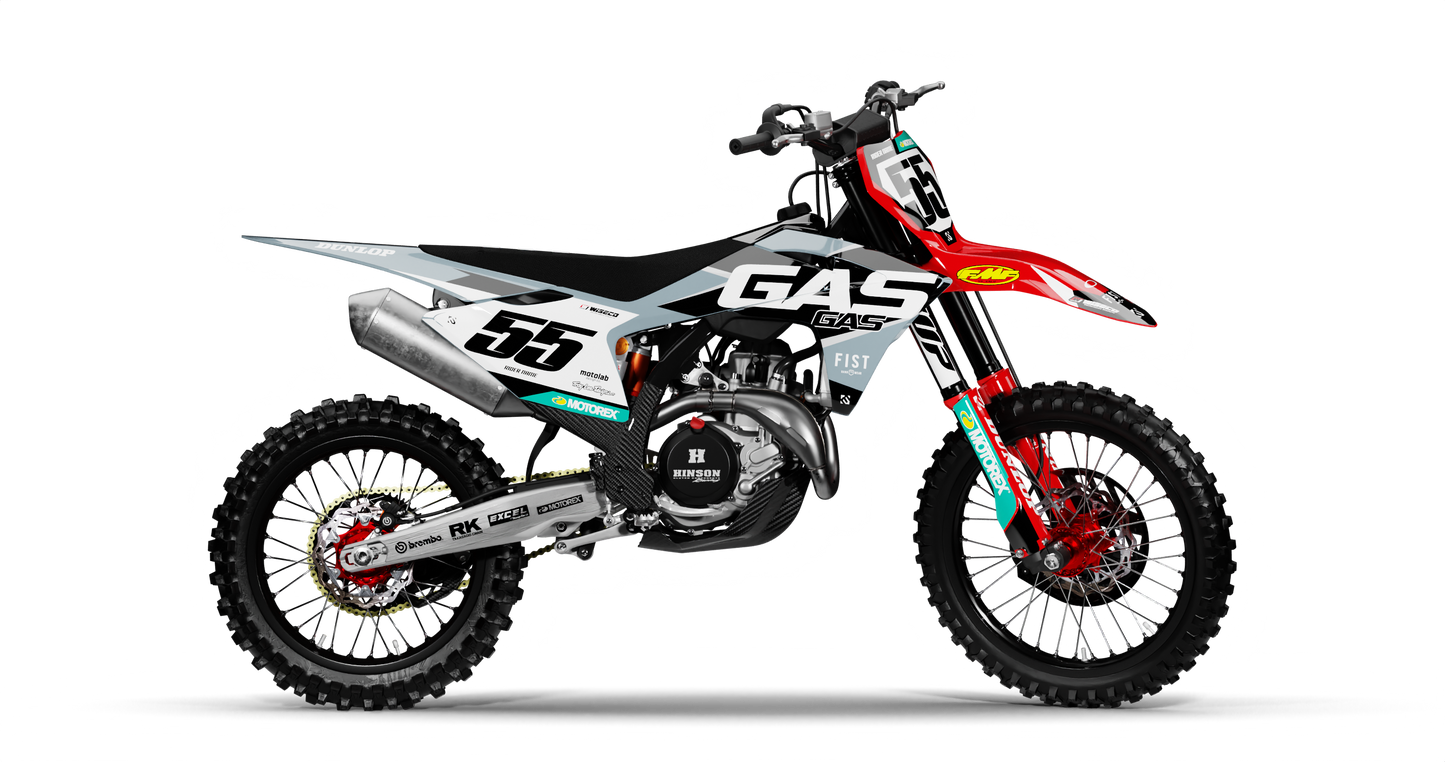 GasGas PRIME GREY/RED Graphics Kit