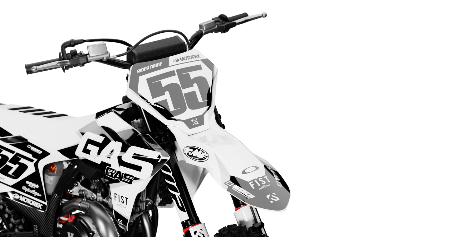 GasGas PRIME WHITE Graphics Kit