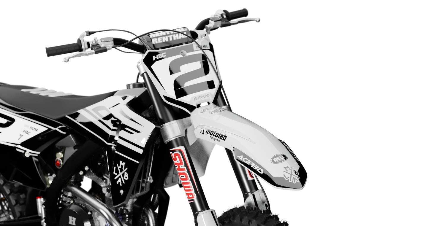 Honda VADER GREY/BLACK Graphics Kit