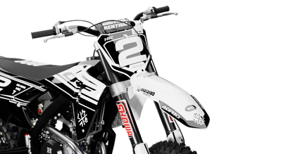 Honda VADER WHITE/BLACK Graphics Kit