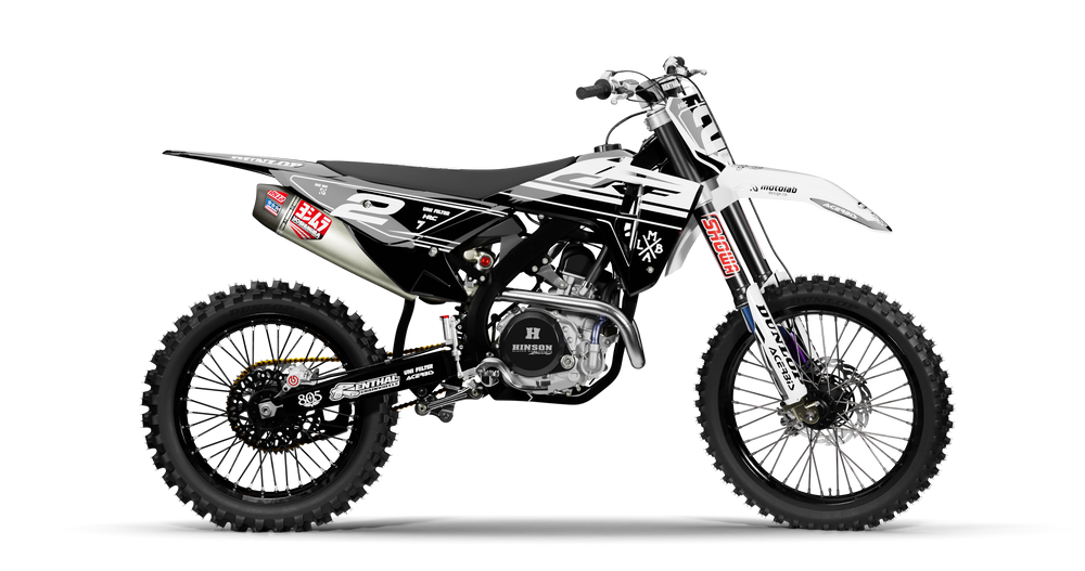 Honda VADER WHITE/BLACK Graphics Kit
