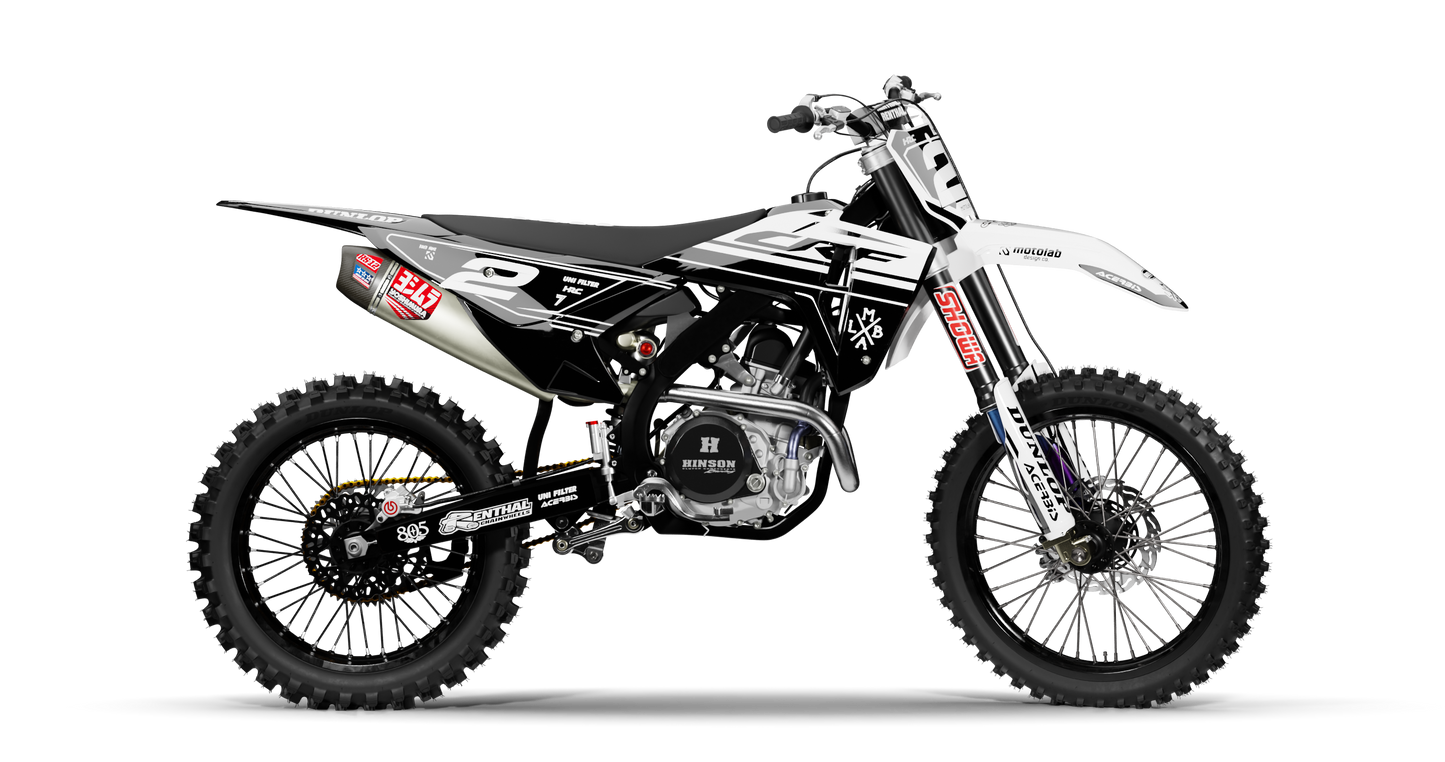 Honda VADER WHITE/BLACK Graphics Kit