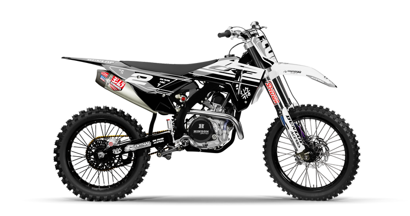 Honda VADER WHITE/BLACK Graphics Kit