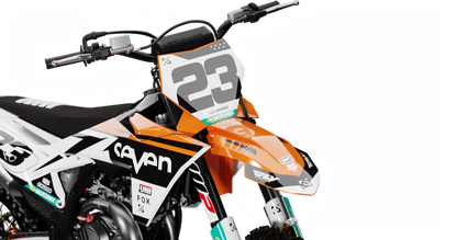KTM CROWN WHITE Graphics Kit, front view