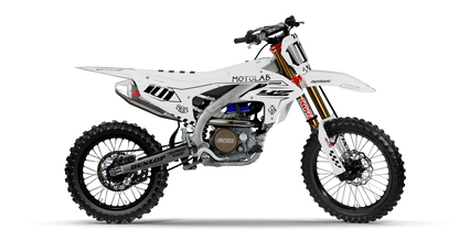 Yamaha CLASSIC WHITE Graphics Kit, side profile view