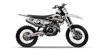 Husqvarna FACTORY GREY Graphics Kit, side profile view