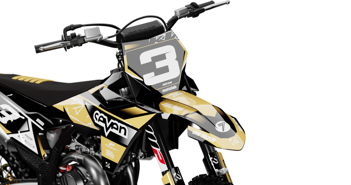 KTM CROWN SAND Graphics Kit, front view