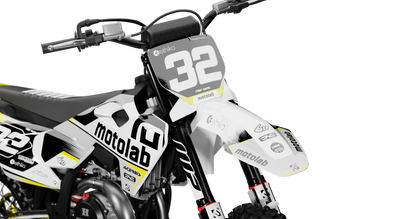 Husqvarna CIRCUIT YELLOW Graphics Kit, front view