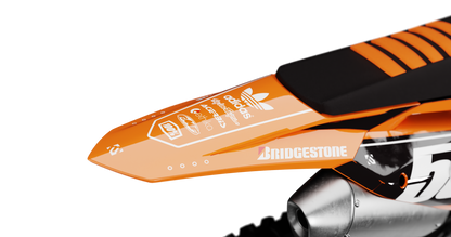 KTM RIOT ORANGE Graphics Kit, rear view