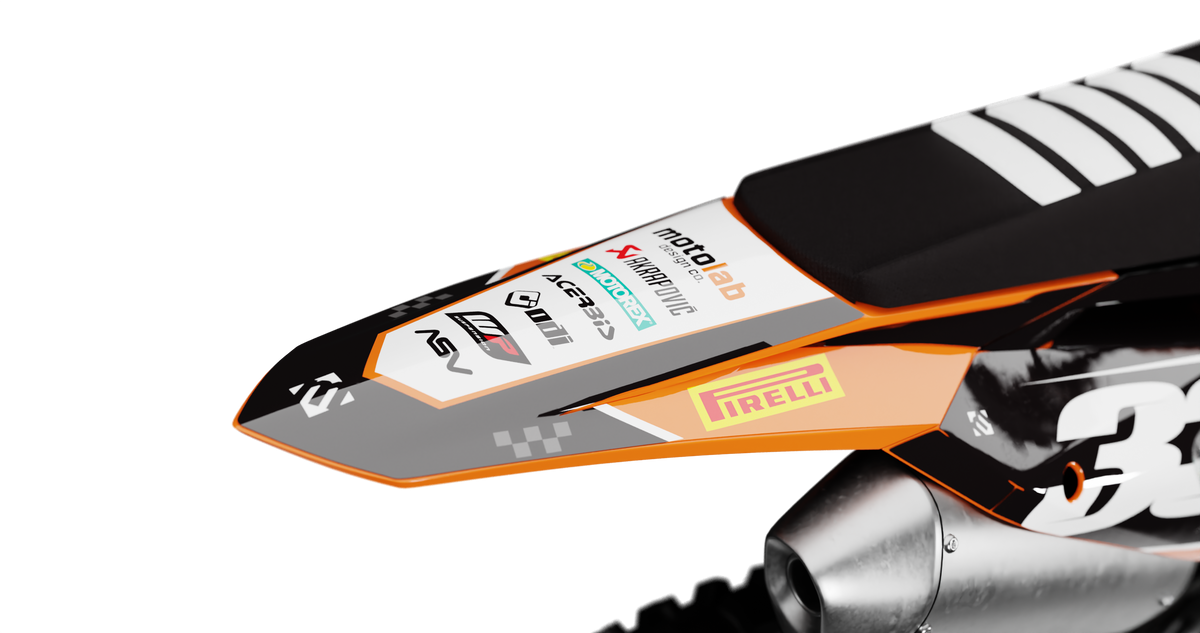 KTM VECTOR Graphics Kit, rear view