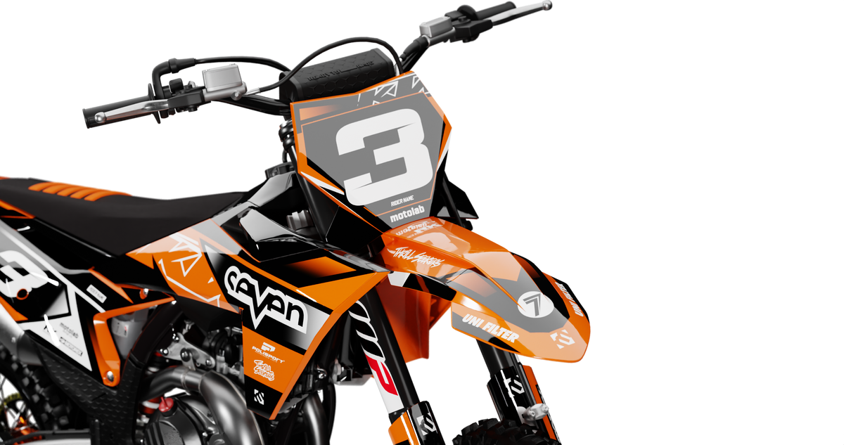 KTM CROWN Graphics Kit, front view