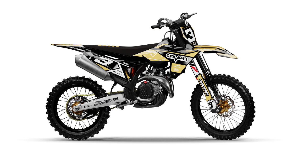 KTM CROWN SAND Graphics Kit, side profile view