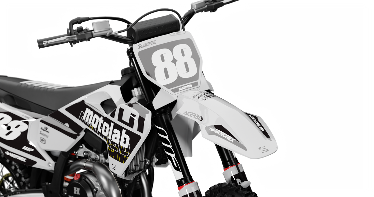Husqvarna FACTORY GREY Graphics Kit, front view