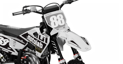 Husqvarna FACTORY GREY Graphics Kit, front view