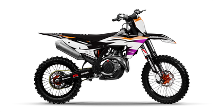 KTM SHARD BLACK/PURPLE Graphics Kit, side profile view