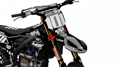 Yamaha CLASSIC BLACK Graphics Kit, front view