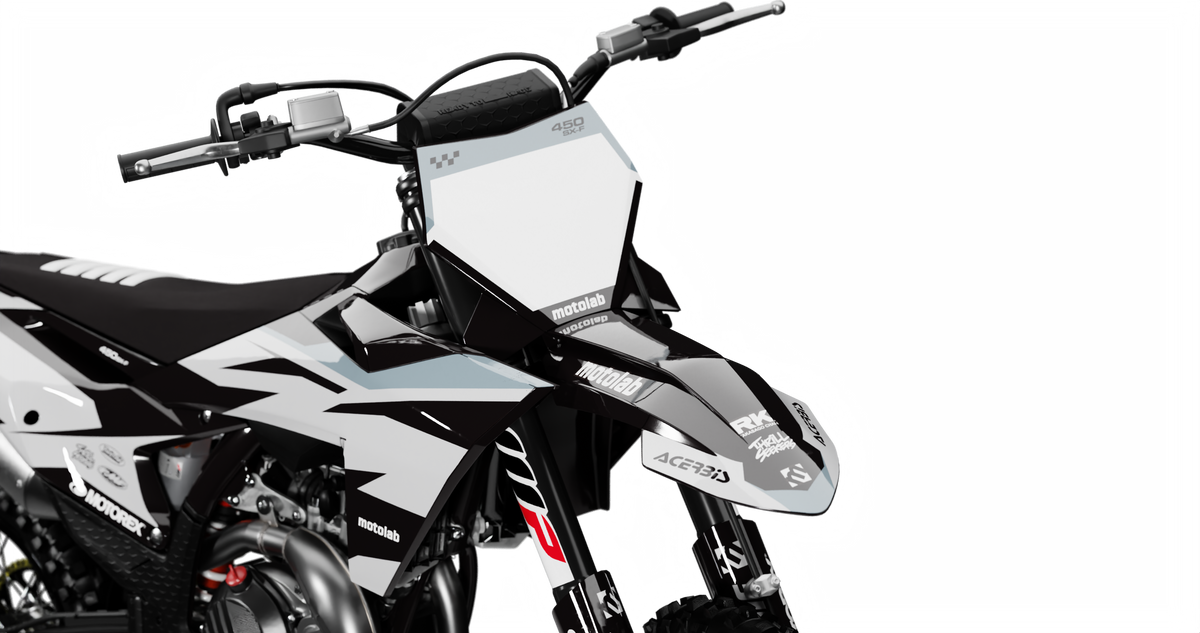 KTM SHARD GREY Graphics Kit, front view