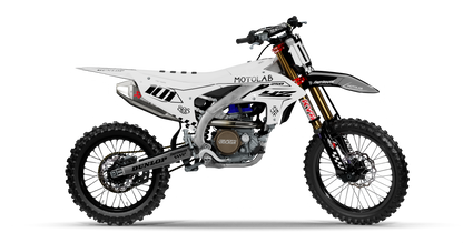 Yamaha CLASSIC WHITE/BLACK Graphics Kit, side profile view