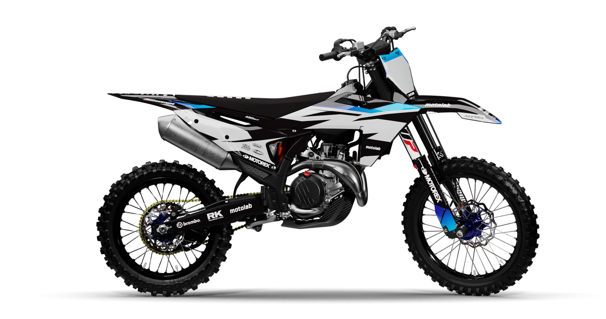 KTM SHARD BLUE Graphics Kit, side profile view