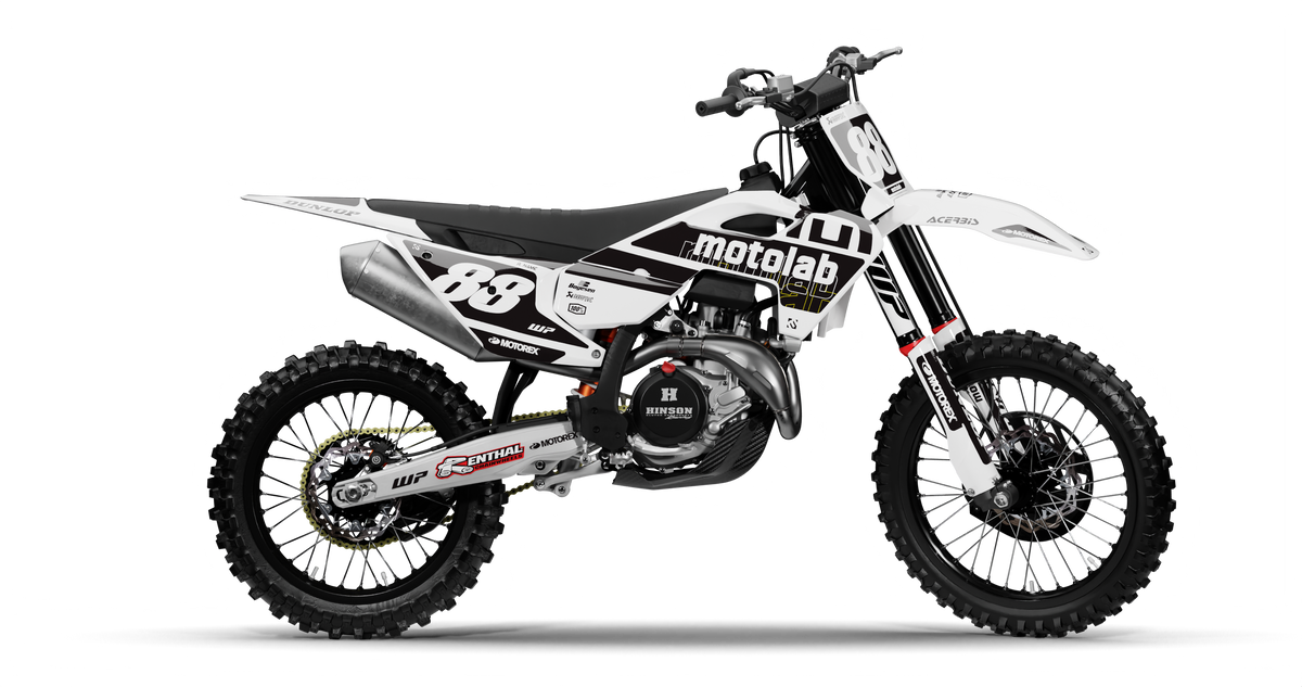 Husqvarna FACTORY Graphics Kit, side profile view