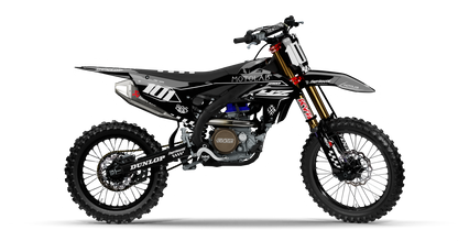 Yamaha CLASSIC BLACK Graphics Kit, side profile view