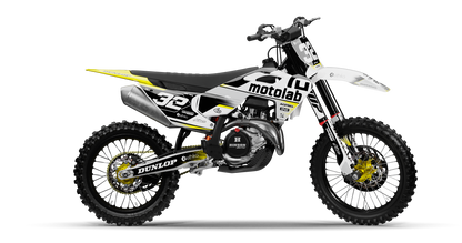 Husqvarna CIRCUIT YELLOW Graphics Kit, side profile view