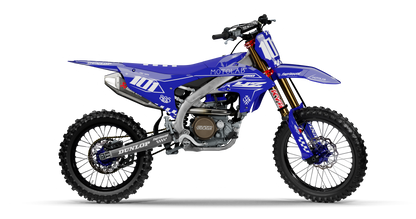 Yamaha CLASSIC BLUE Graphics Kit, side profile view