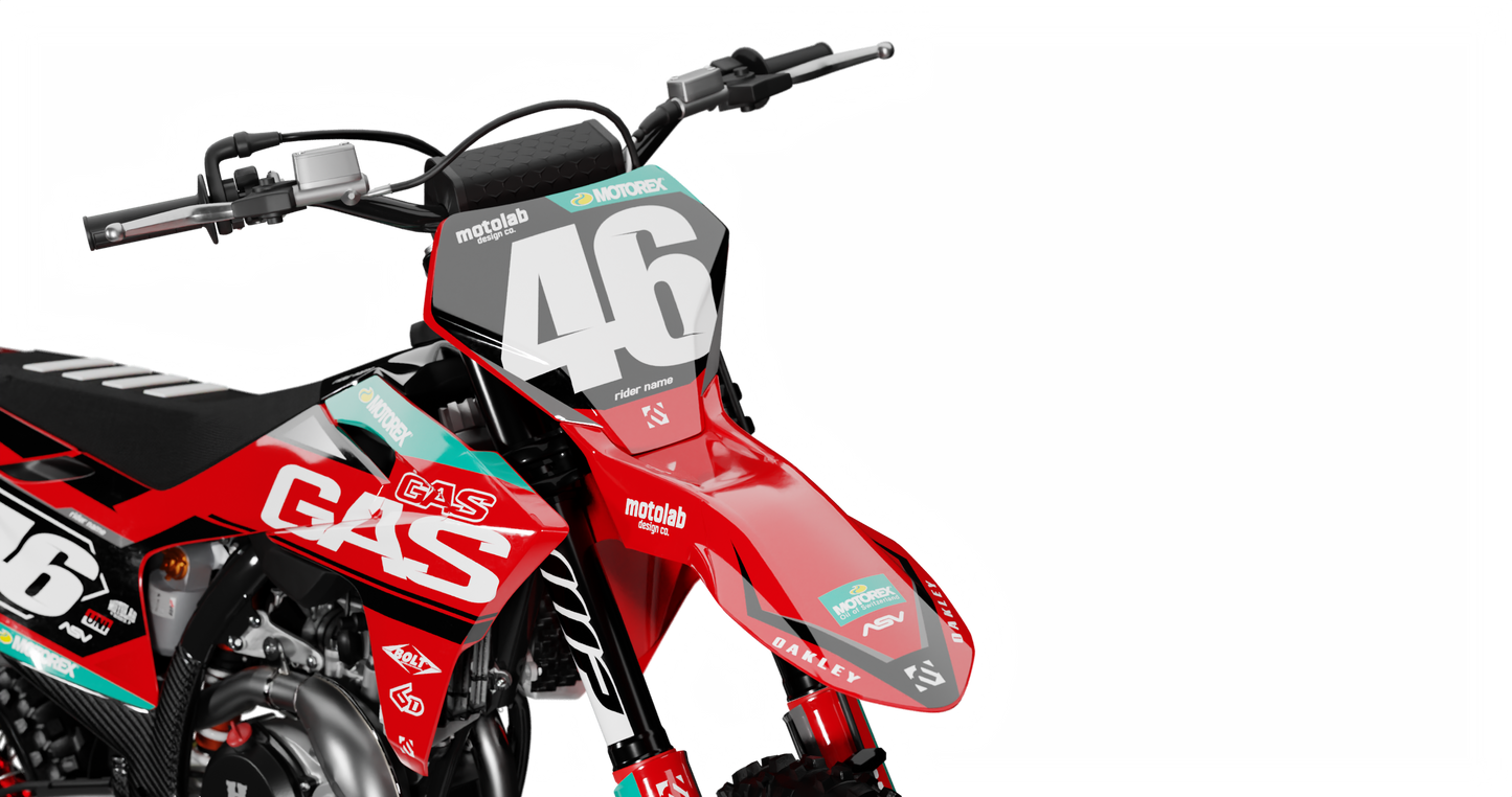 GasGas LEAD RED/BLACK Graphics Kit