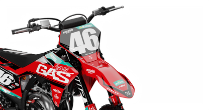 GasGas LEAD RED/BLACK Graphics Kit