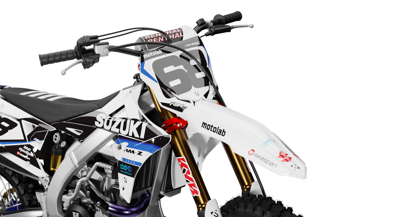 Suzuki HAWK WHITE Graphics Kit
