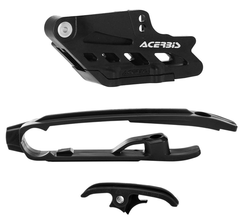 ACERBIS CHAIN GUIDE & SLIDER KIT SX SXF TC FC 16-22 FE TE 17-23 BLACK