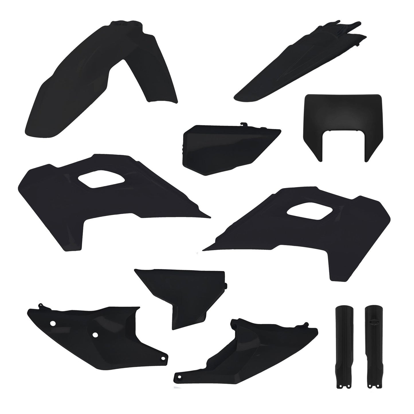 iPLASTIX PLASTIC KIT HUSQVARNA TE FE 24-25 BLACK