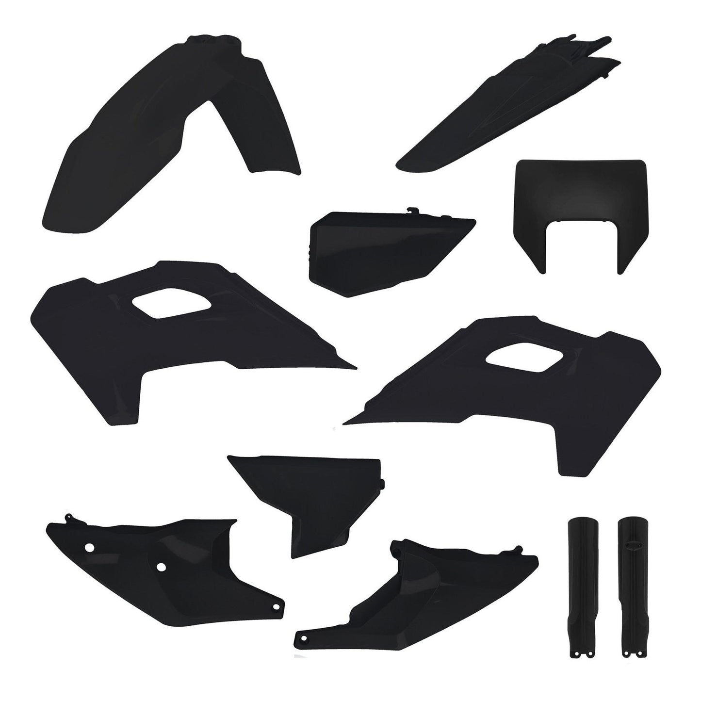 iPLASTIX PLASTIC KIT HUSQVARNA TE FE 24-25 BLACK