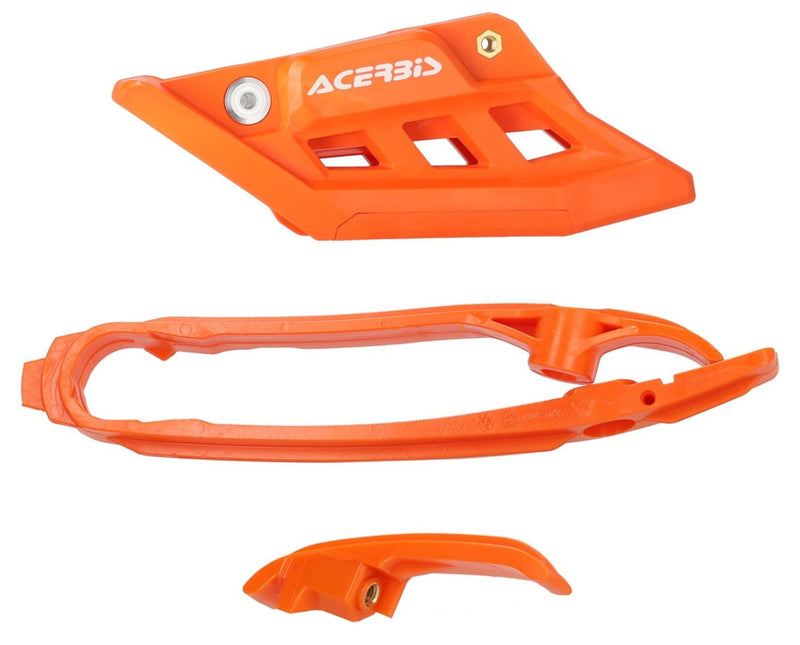 ACERBIS CHAIN GUIDE & SLIDER KIT SX EXC FC FE MC EC 23-24 ORANGE
