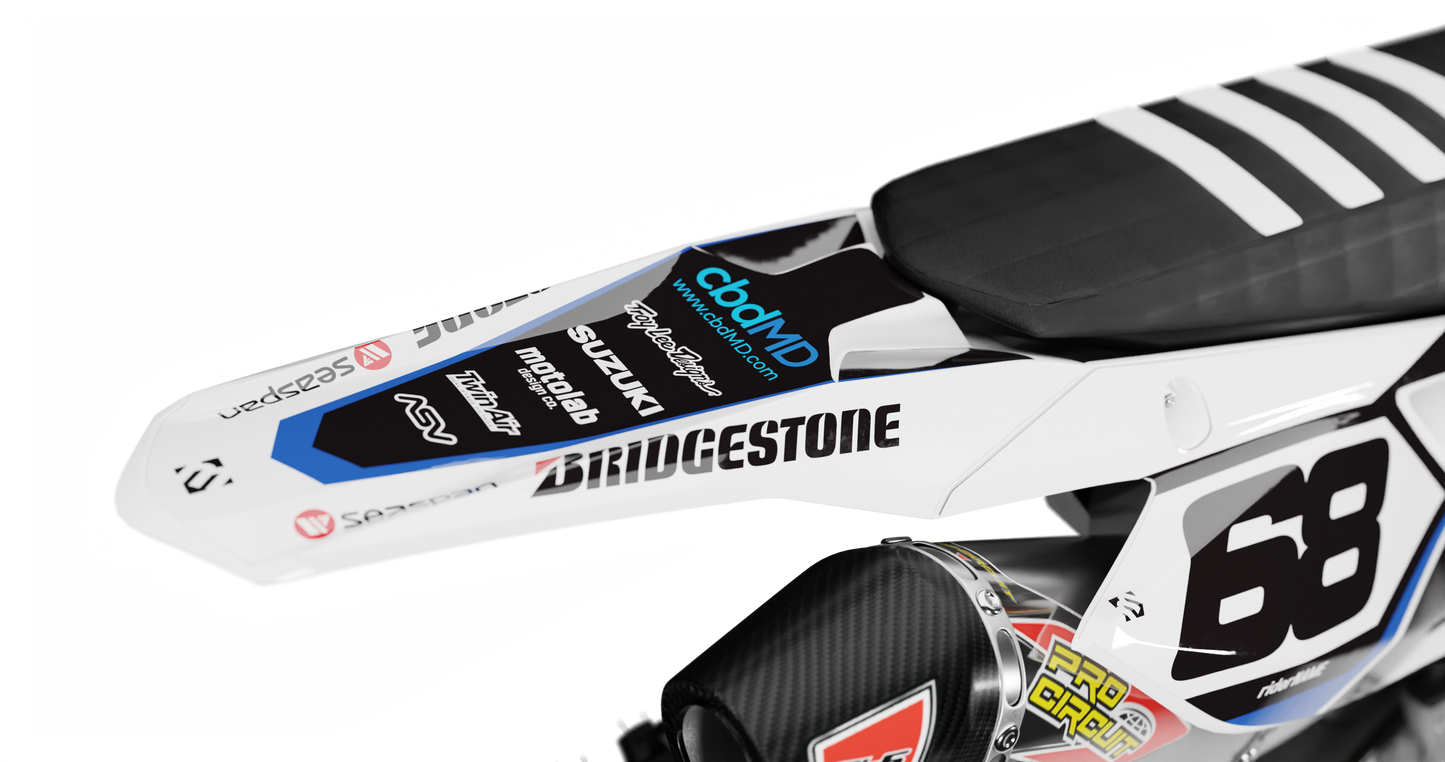 Suzuki HAWK WHITE Graphics Kit