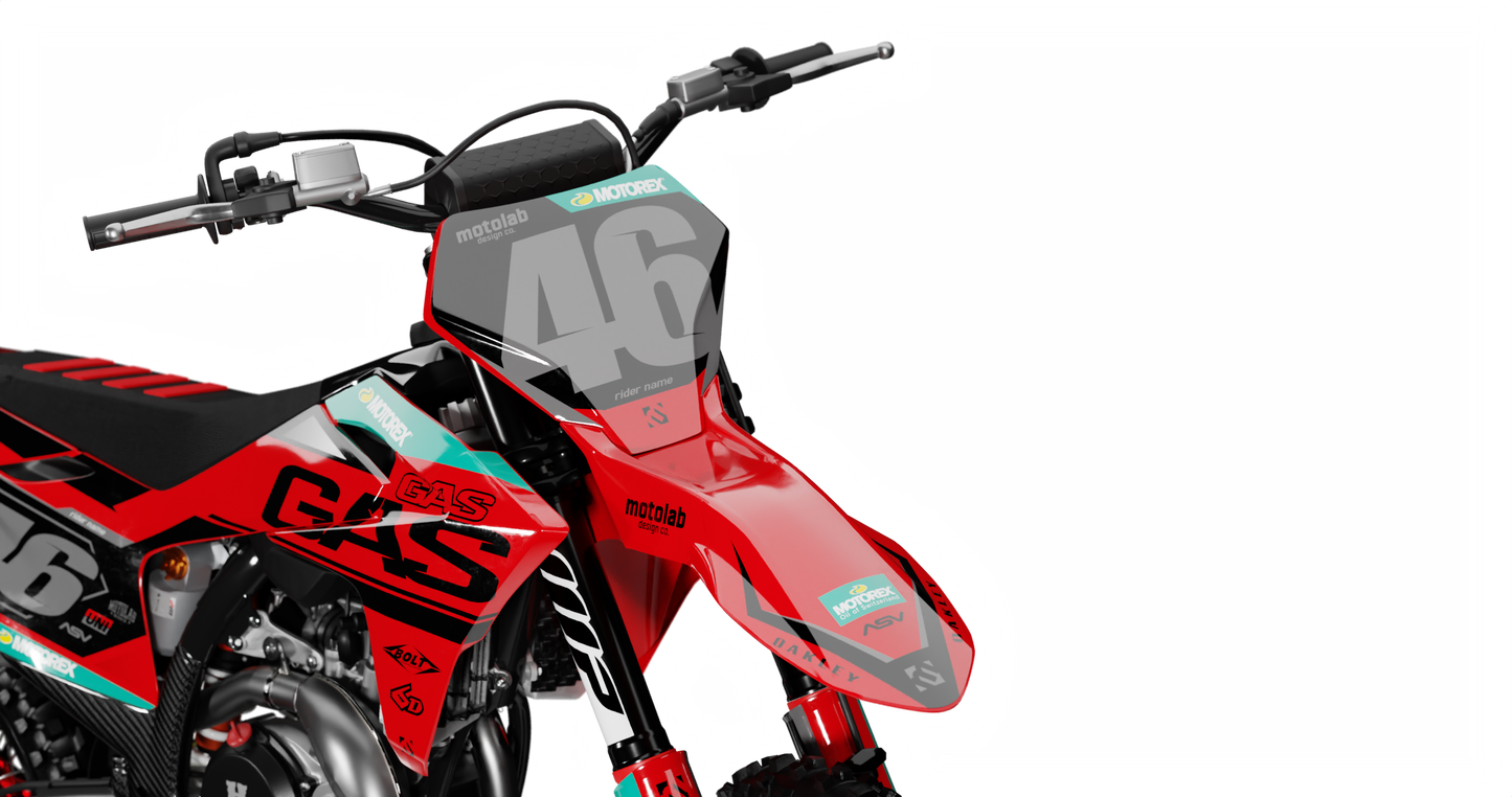 GasGas LEAD DARK Graphics Kit