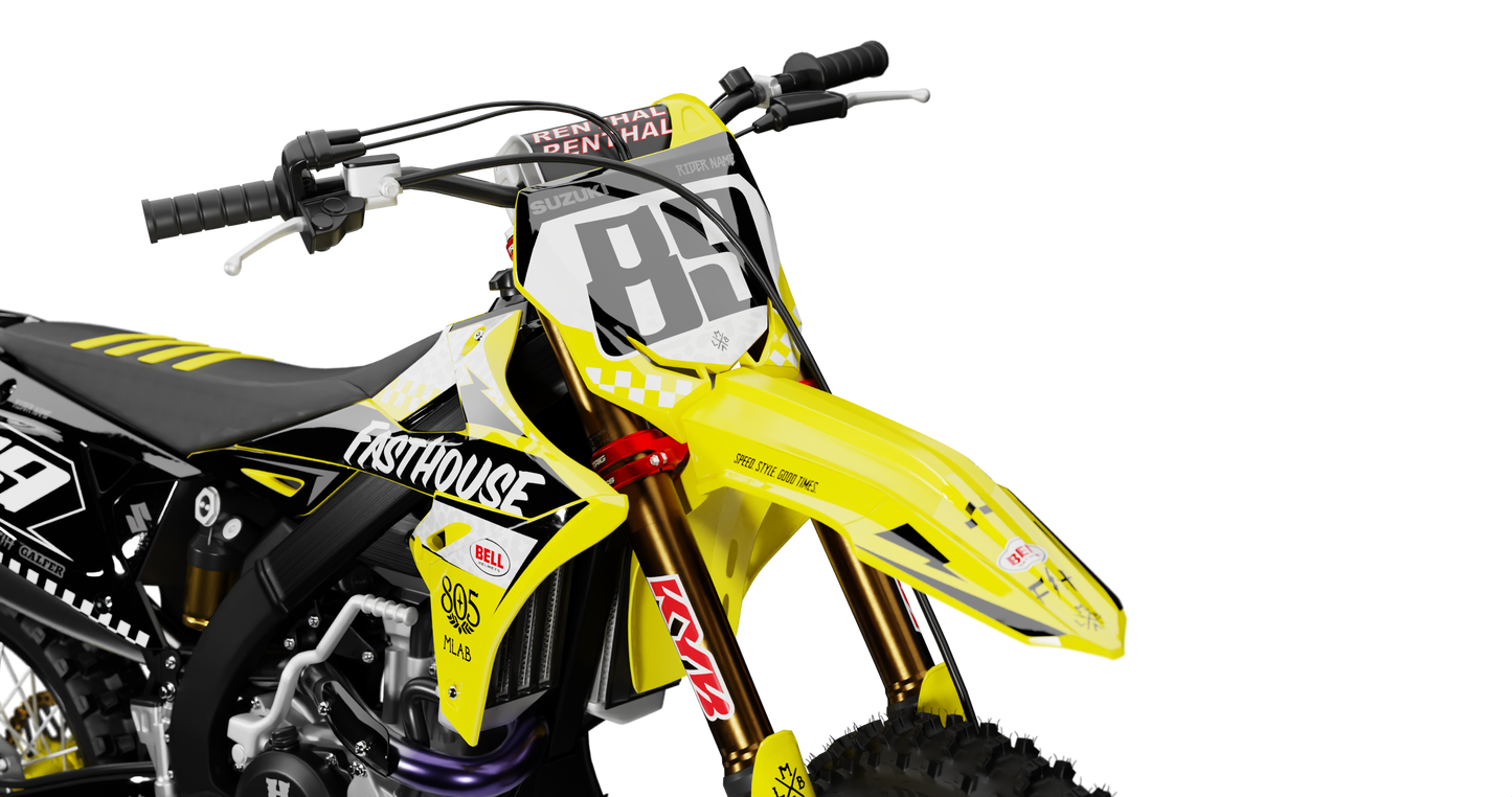 Suzuki SPEED YELLOW/BLACK Graphics Kit